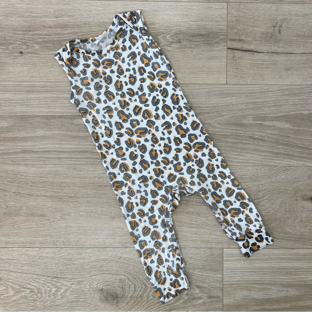 SpearmintLove Animal Print Bamboo Sleeveless Romper